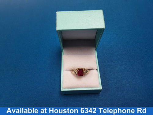 Women's Ring - Yellow Gold 10k (.417) 4 grams Size 20