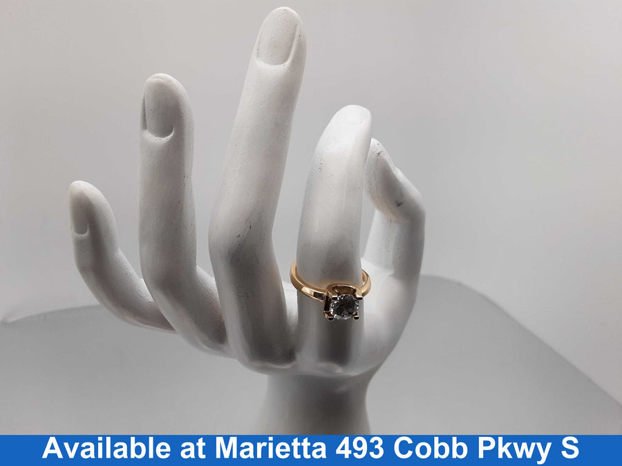 Ring - Engagement Set - Yellow Gold 14k (.585) 3.9 grams Size 6