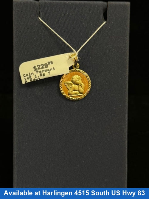 Coin Pendant - Yellow Gold 14k (.585) 1.6 grams