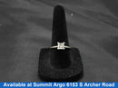Women's Ring - Solitaire - White Gold 14k (.585) 2.5 grams Size 7