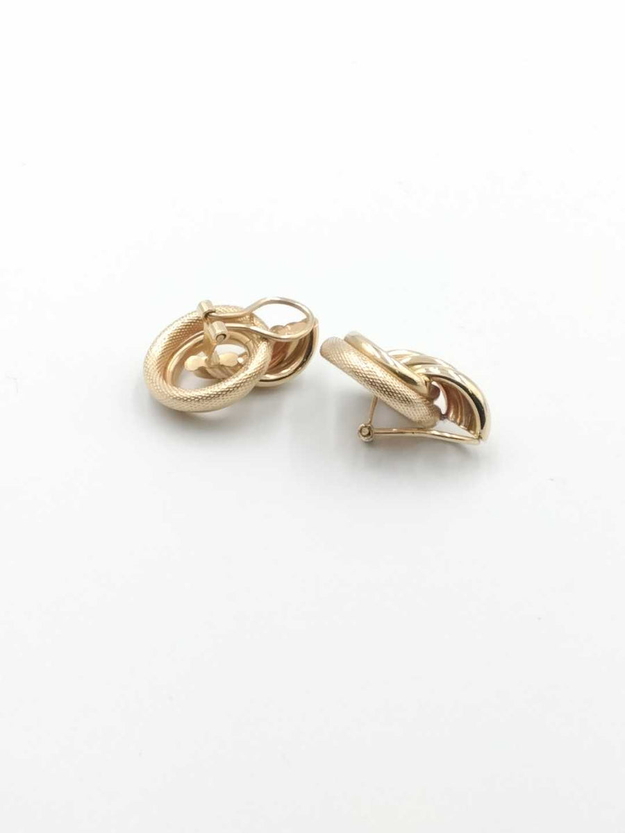 Hoop Earrings - Yellow Gold 14k (.585) 5.4 grams