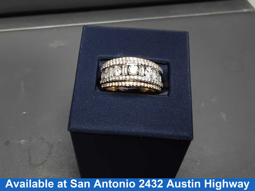 Women's Ring - Anniversary - Yellow Gold 14k (.585) 9.3 grams Size 7