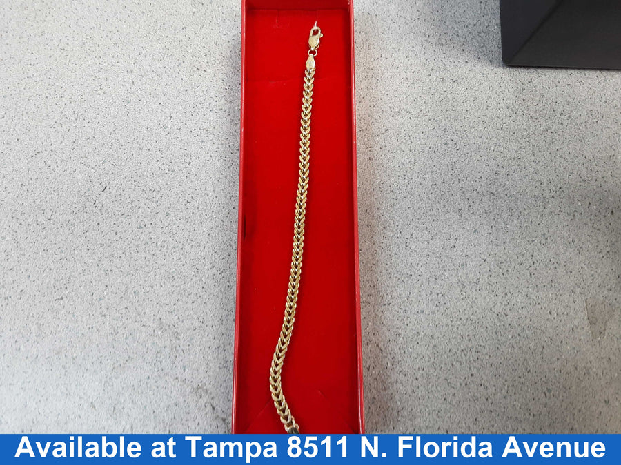 Fox Tail Bracelet - Yellow Gold 10k (.417) 8.2 grams 7 inch