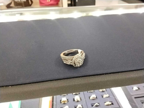 Ring - Engagement Set - White Gold 10k (.417) 5.8 grams Size 7