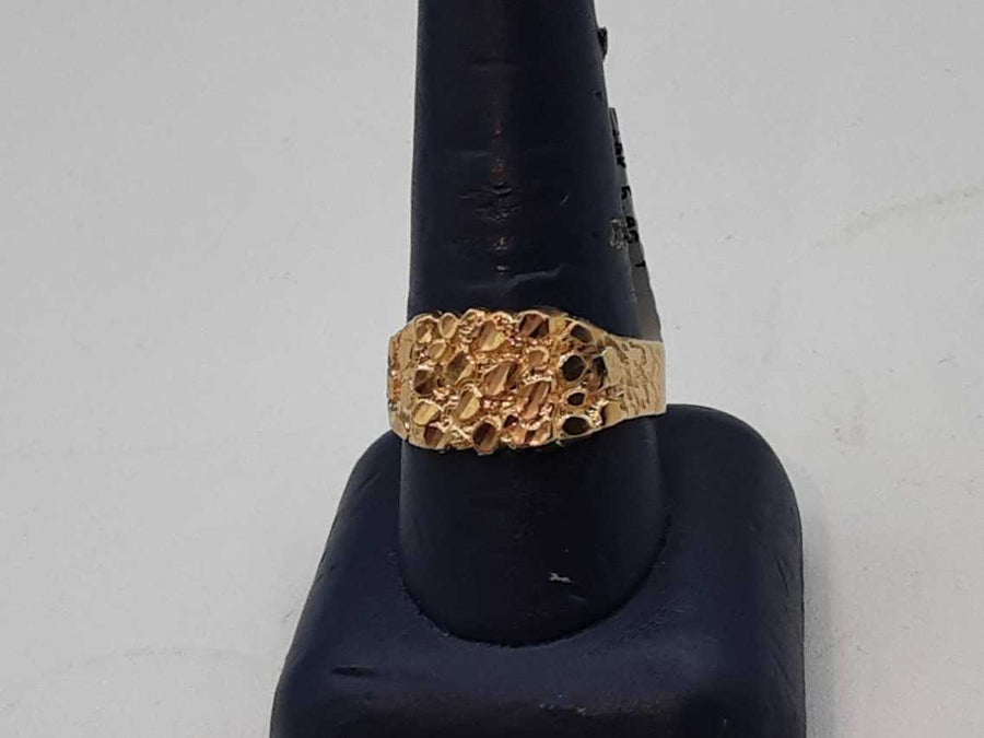 Men's Ring - Yellow Gold 10k (.417) 5.4 grams Size 6.5