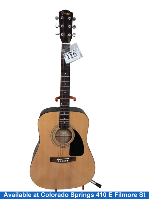 Fender Fa-100 Beige / Tan Acoustic Classic Guitar