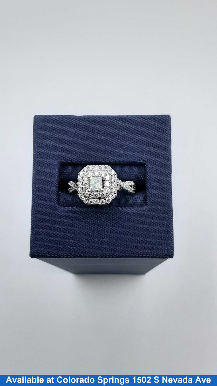 Ring - Wedding Set - White Gold 14k (.585) 4.5 grams Size 4.5