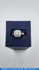Ring - Wedding Set - White Gold 14k (.585) 4.5 grams Size 4.5