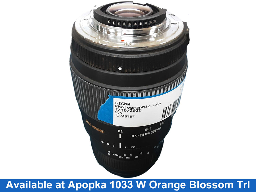 Sigma Black Photographic Lens