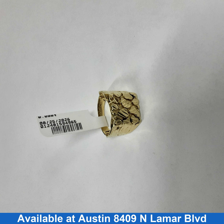 Men's Ring - Yellow Gold 14k (.585) 5 grams Size 10