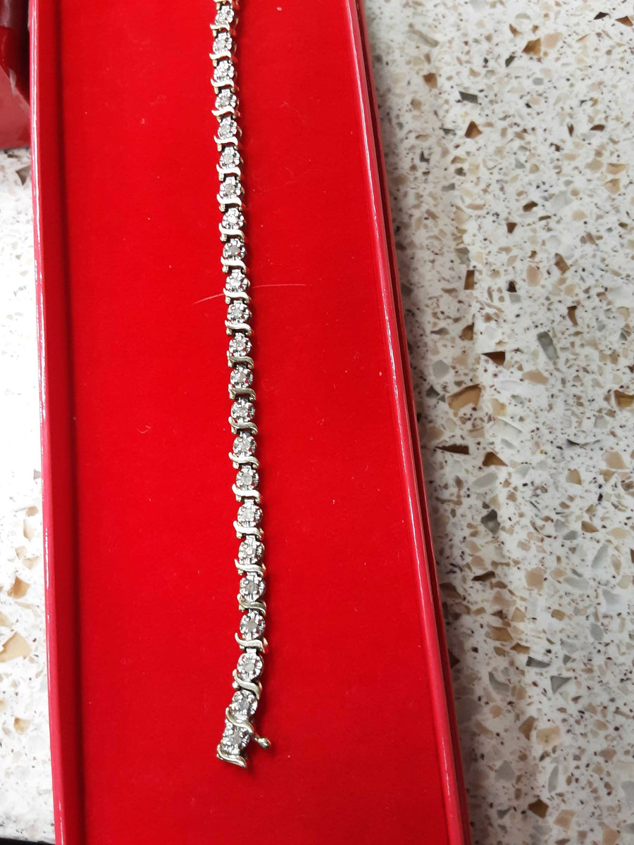 Tennis Bracelet - Yellow Gold 10k (.417) 7.2 grams 8 inch