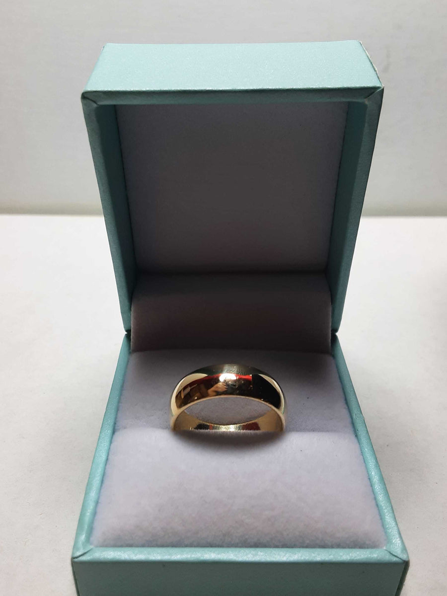 Ring - Wedding Band - Yellow Gold 14k (.585) 4.9 grams Size 7.5