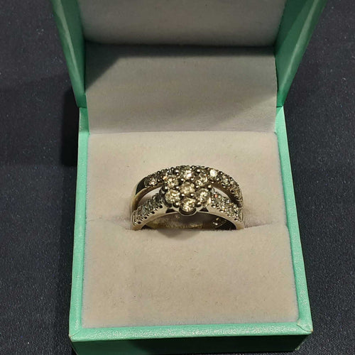 Ring - Engagement Set - White Gold 14k (.585) 7.5 grams Size 9