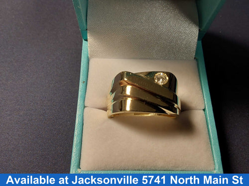 Men's Ring - Yellow Gold 14k (.585) 10.1 grams Size 10
