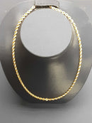 Rope Chain - Yellow Gold 14k (.585) 14.1 grams 22 inch