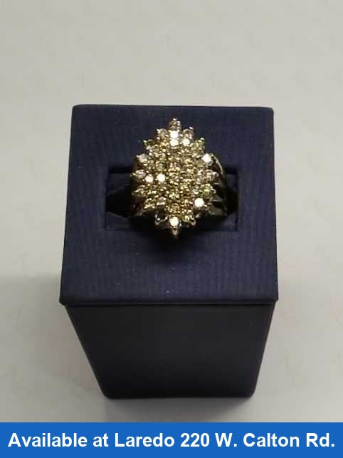 Women's Ring - Yellow Gold 10k (.417) 7.1 grams Size 20