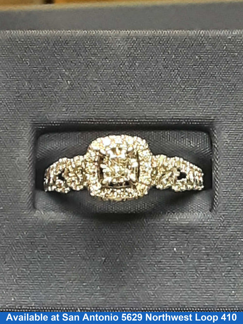Ring - Wedding Set - White Gold 14k (.585) 4.8 grams Size 10