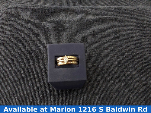 Ring - Wedding Set - Yellow Gold 14k (.585) 6.7 grams Size 9