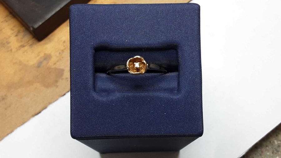 Women's Ring - Yellow Gold 14k (.585) 2 grams Size 8