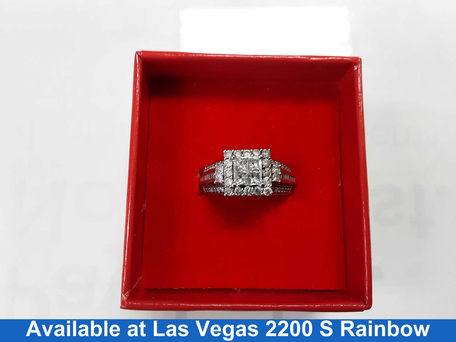 Ring - Wedding Set - White Gold 10k (.417) 4.9 grams Size 7