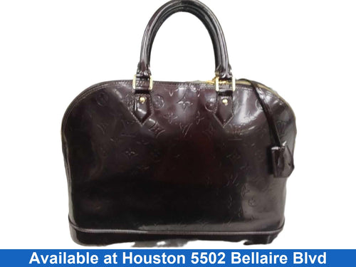 Louis Vuitton Louis Vuitton 2011 Monogram Vernis Alma Pm Handbag Purple Purse / Handbag