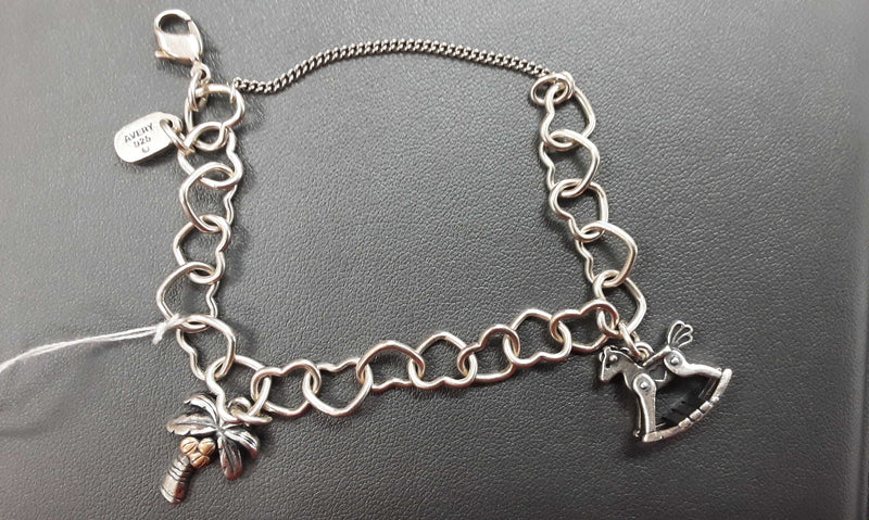 Charm Bracelet Silver 14.1 grams 8 inch