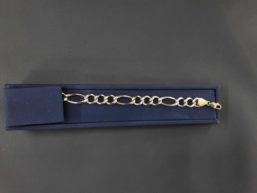 Figaro Bracelet - Yellow Gold 10k (.417) 17 grams 9 inch
