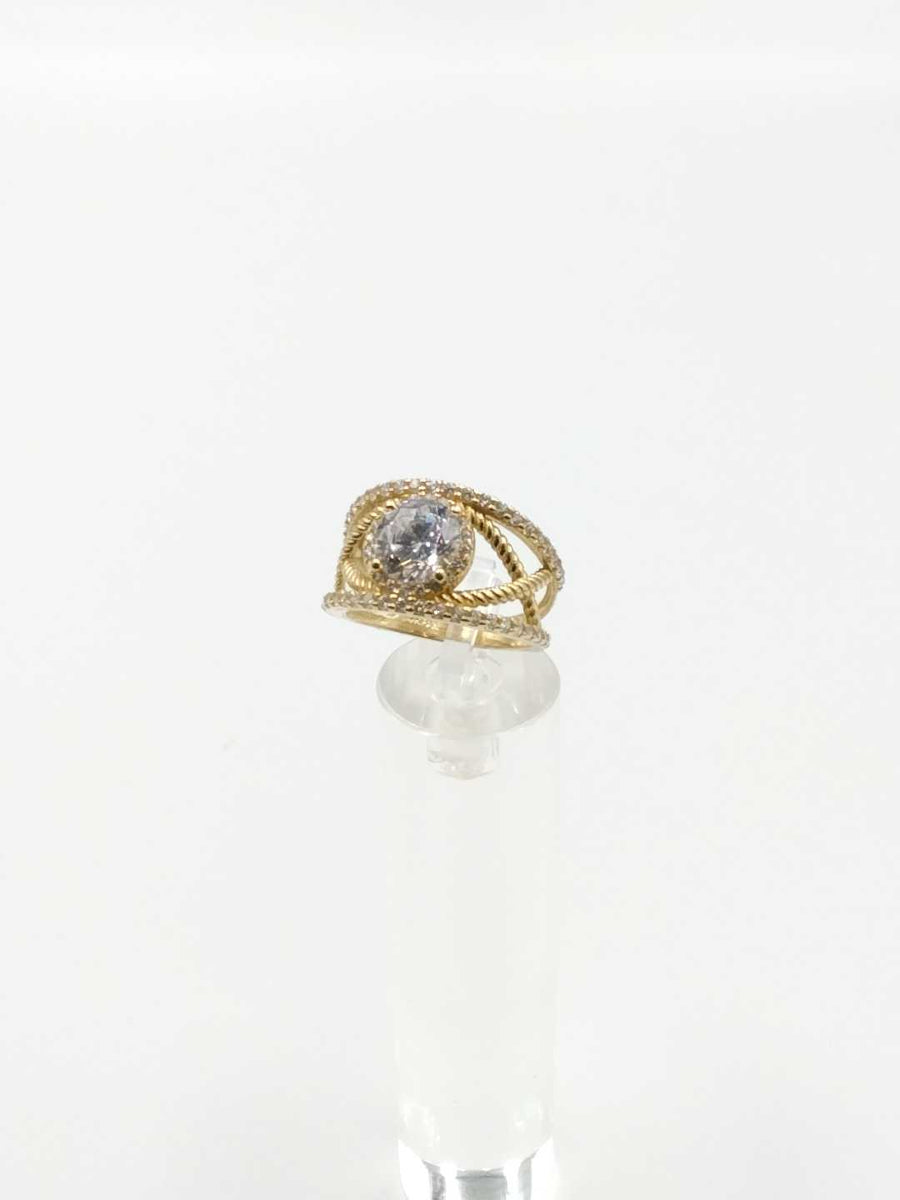 Women's Ring - Yellow Gold 14k (.585) 5.4 grams Size 9