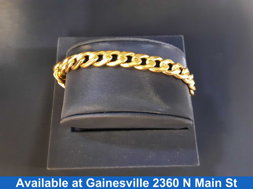 Cuban Link Bracelet - Yellow Gold 10k (.417) 32.9 grams 9 inch