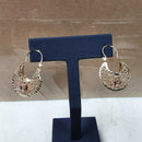 Filigree Earrings - Tricolor Gold 14k (.585) 4.8 grams