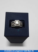 Ring - Wedding Set - White Gold 14k (.585) 7.9 grams Size 5