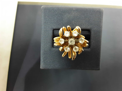 Women's Ring - Yellow Gold 14k (.585) 9.5 grams Size 20