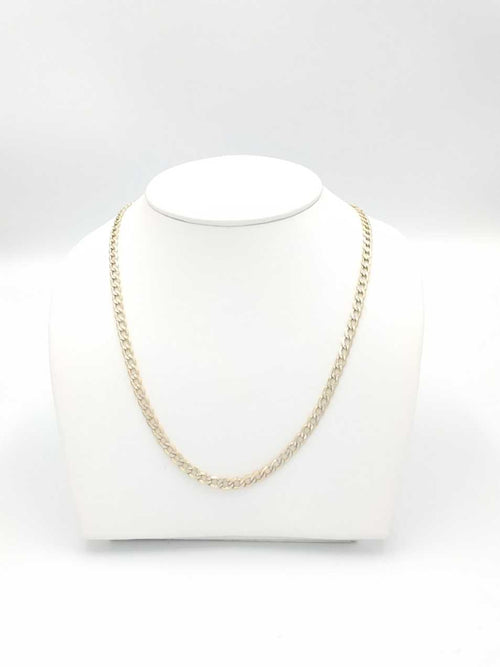 Cuban Link Chain - Tricolor Gold 14k (.585) 6.9 grams 20 inch