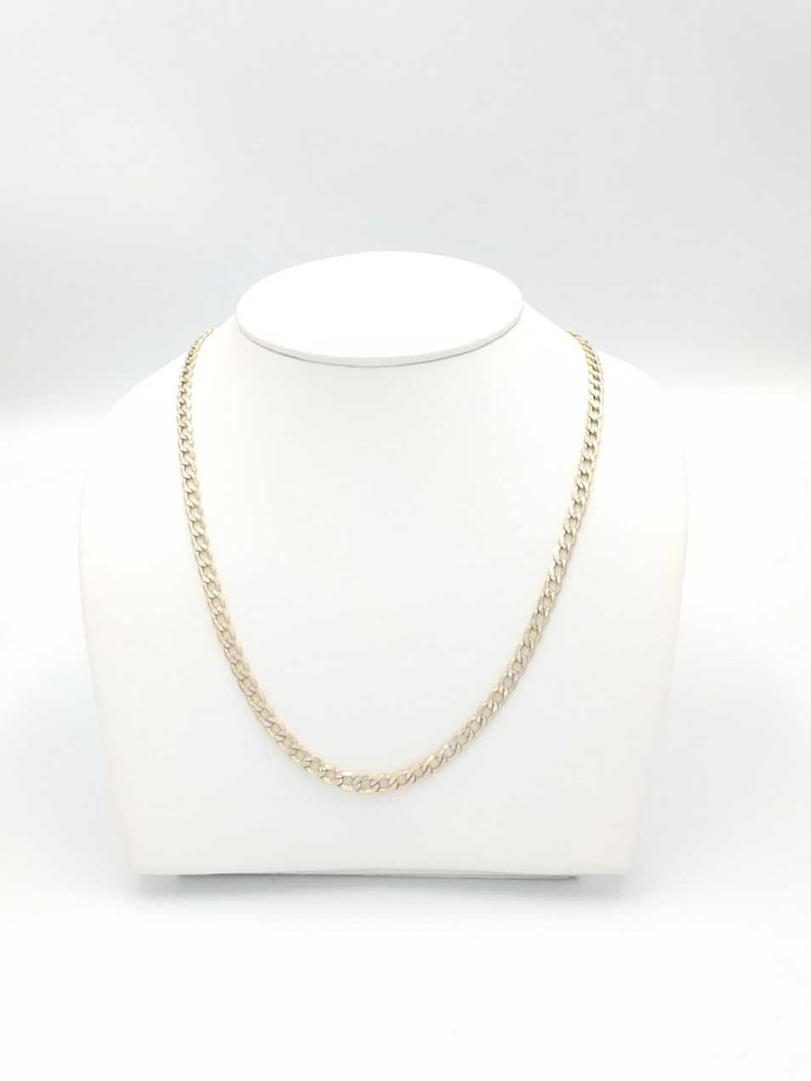 Cuban Link Chain - Tricolor Gold 14k (.585) 6.9 grams 20 inch