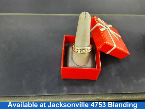 Ring - Wedding Band - White Gold 14k (.585) 7.1 grams Size 9