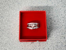 Ring - Engagement Set - White Gold 14k (.585) 7.6 grams Size 8