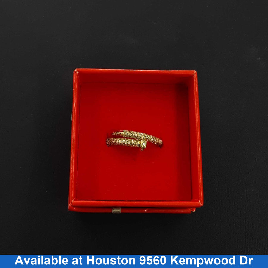 Women's Ring - Yellow Gold 10k (.417) 3.9 grams Size 10