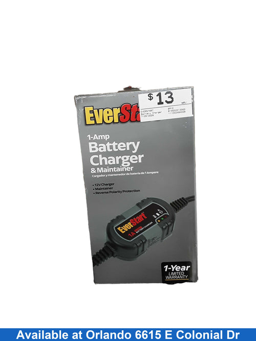 Everstart Bm1e Black Battery Charger