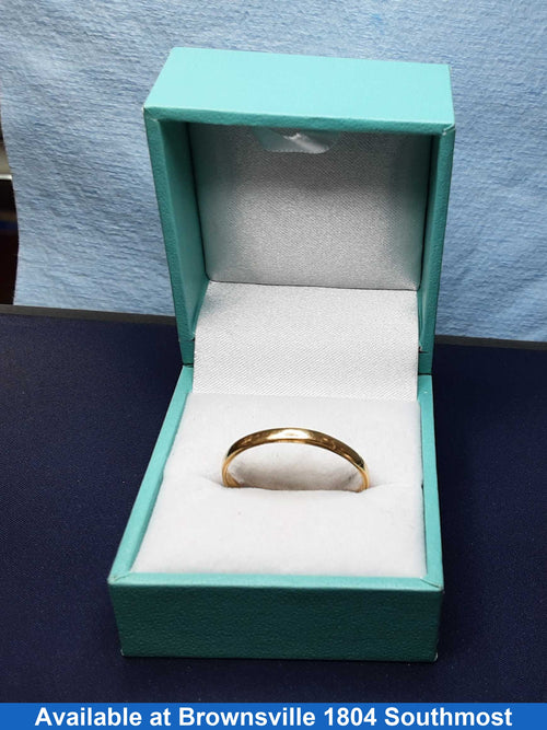 Ring - Wedding Band - Yellow Gold 14k (.585) 1.8 grams Size 12