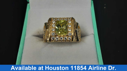 Men's Ring - Yellow Gold 14k (.585) 9.4 grams Size 8.5