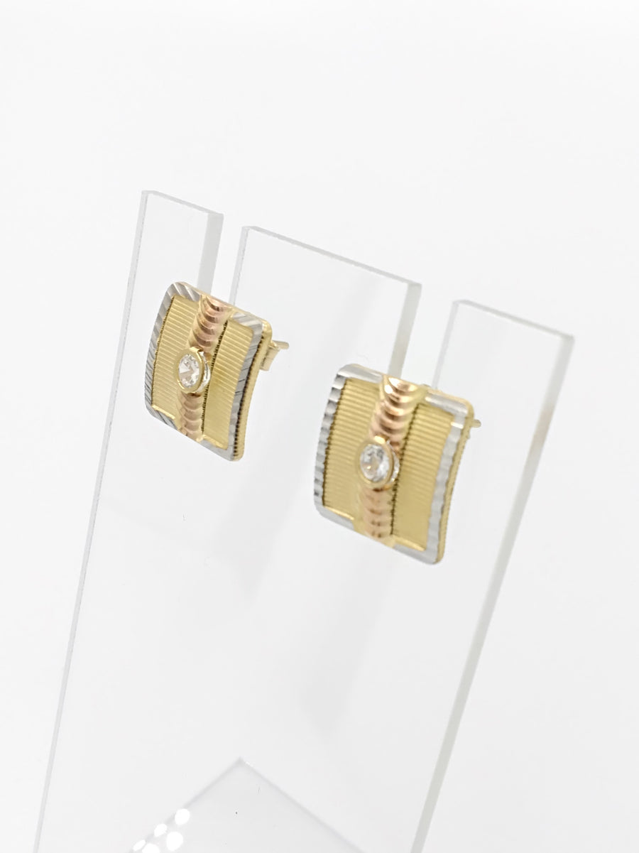 Earrings - Yellow Gold 14k (.585) 2.2 grams