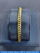 Cuban Link Bracelet - Yellow Gold 14k (.585) 8.8 grams 8 inch