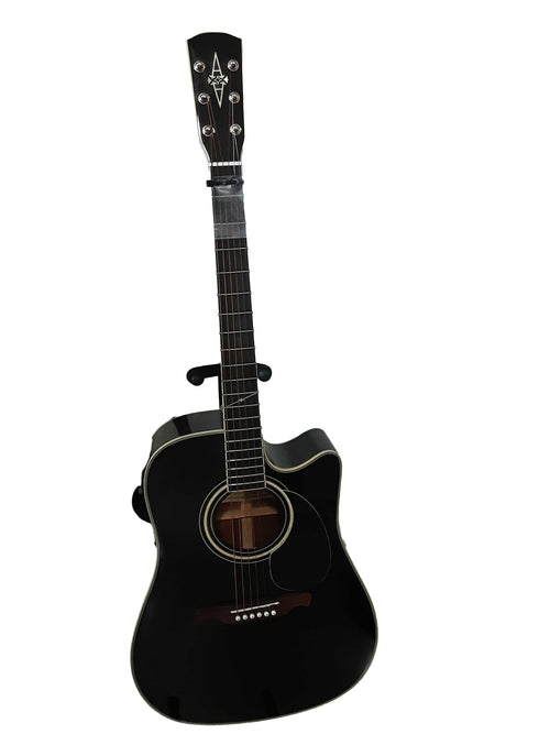 Alvarez Ad-60scbk Black Acoustic / Electric Classic Guitar