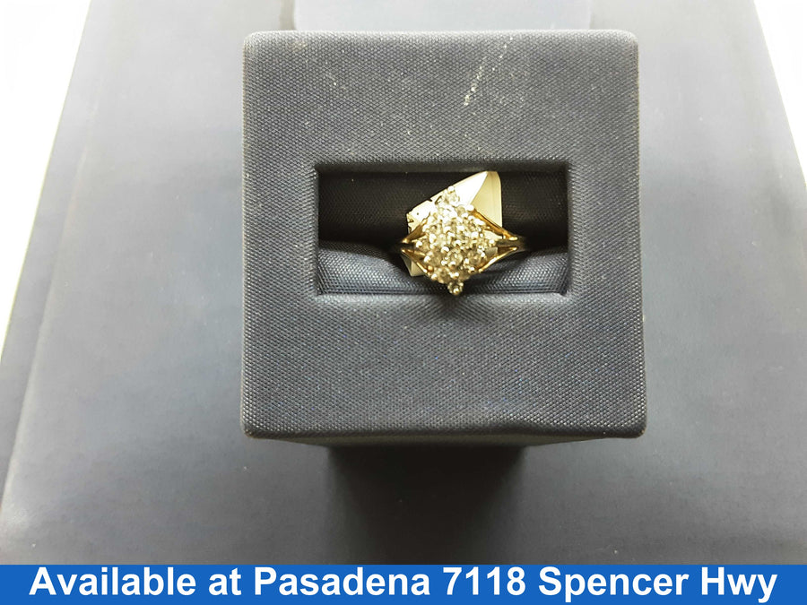 Women's Ring - Yellow Gold 10k (.417) 1.3 grams Size 20