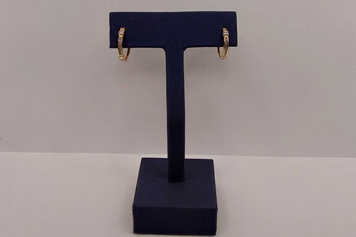 Hoop Earrings - Yellow Gold 10k (.417) 1.54 grams
