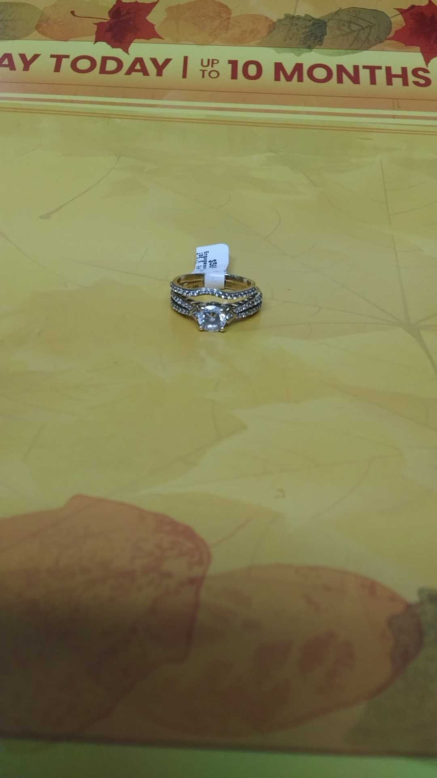 Ring - Engagement Set - Yellow Gold 10k (.417) 5.1 grams Size 8.5