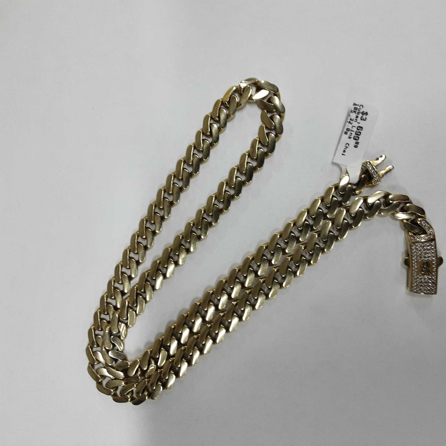 Cuban Link Chain - Yellow Gold 10k (.417) 32 grams 24 inch