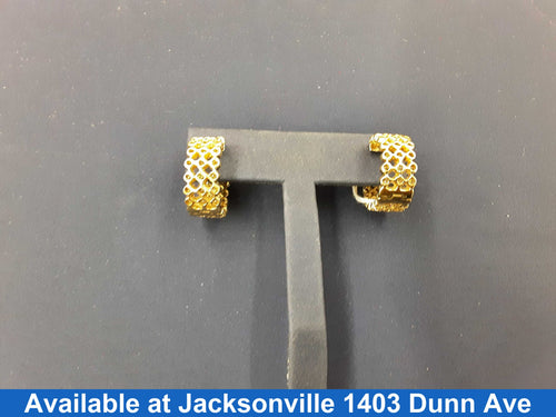 Bangle Earrings - Yellow Gold 10k (.417) 10.6 grams