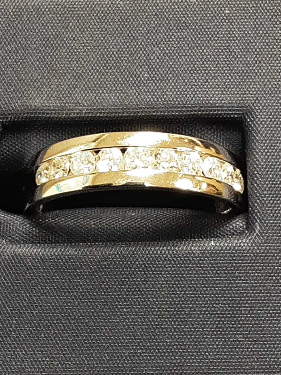 Ring - Wedding Band - White Gold 10k (.417) 5.3 grams Size 10.5