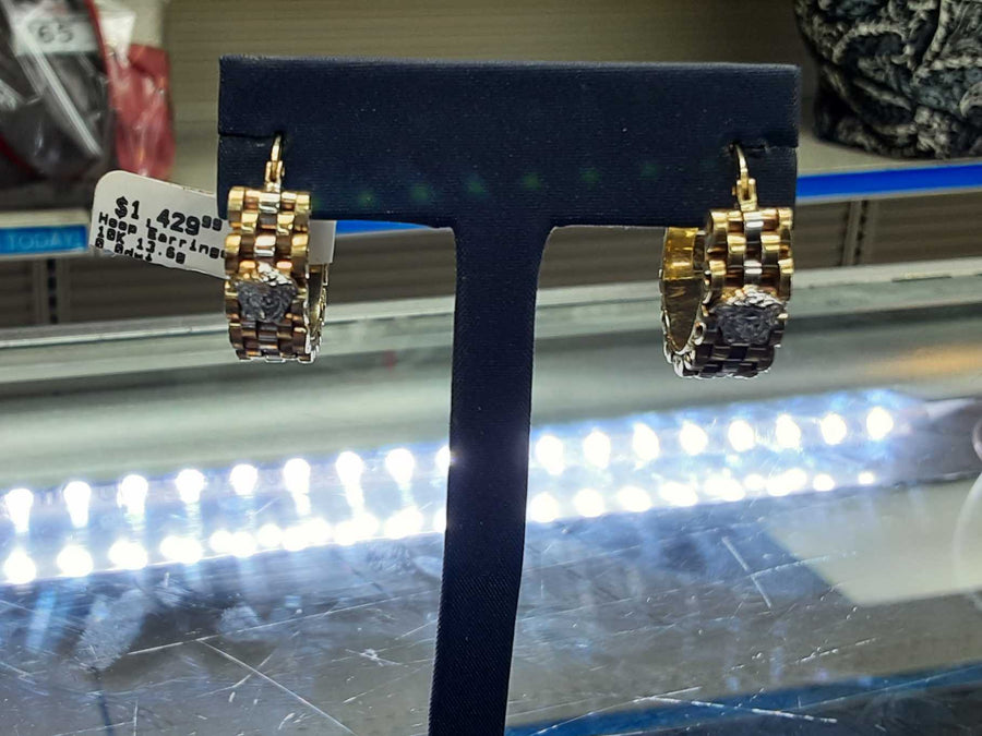 Hoop Earrings - Yellow Gold 10k (.417) 13.6 grams